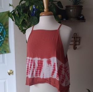 Tie Dye Large Cropped Tank Top